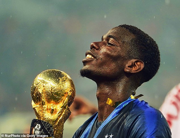 Pogba's crowning moment came in 2018, when he won the World Cup with France in Russia.