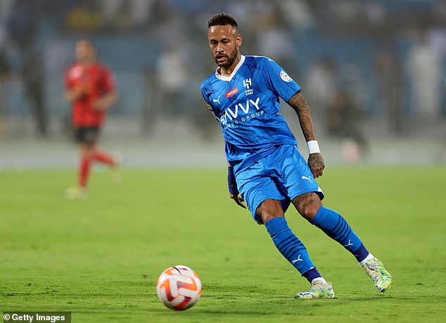 The Brazilian moved to Al-Hilal for a record transfer fee of £78 million.