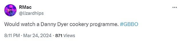 Danny's fans took to X, formerly known as Twitter, to claim that he should get his own cooking show.