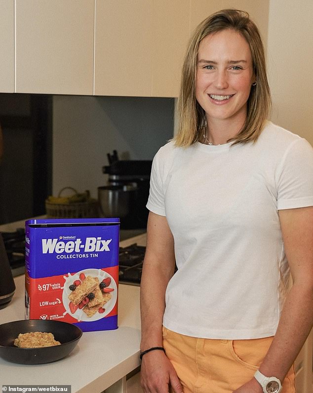 Australian cricket star and former Matilda Ellyse Perry has also been an ambassador for the iconic Australian cereal.