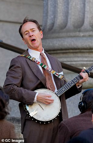 Edward Norton, 54, who plays folk singer and activist Pete Seeger, was also seen shooting on the streets of Manhattan on Sunday.
