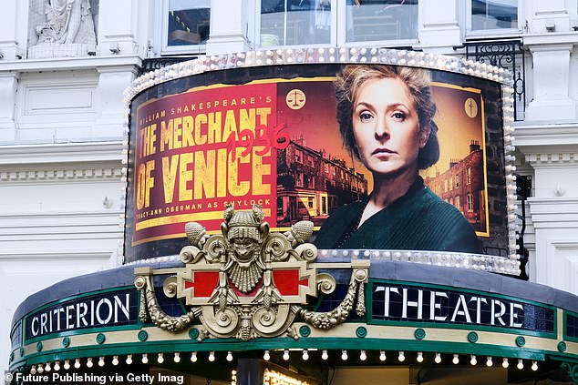 Tracy-Ann Oberman plays Shylock in The Merchant of Venice, a production set during the rise of anti-Semitism in 1930s Britain.