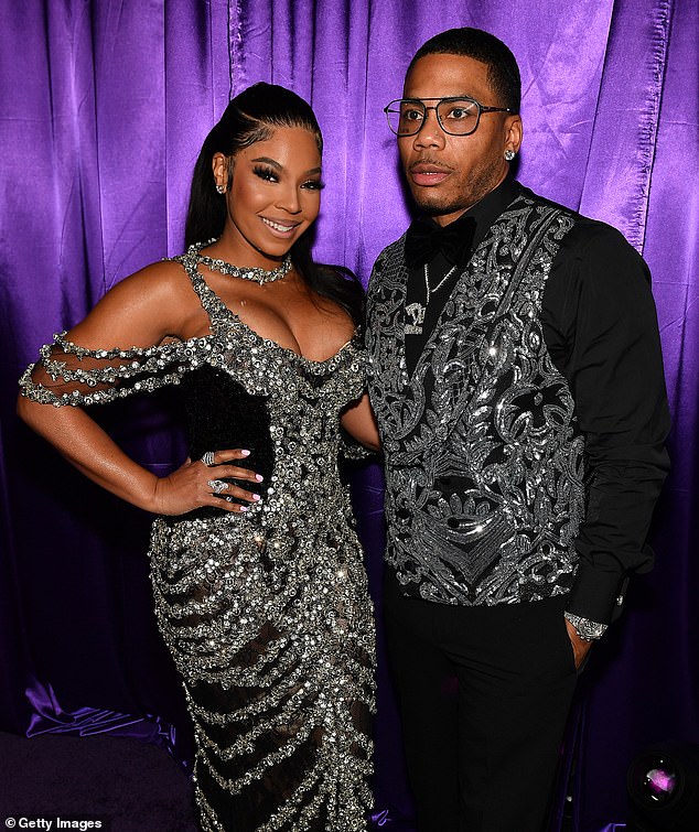 Late last year, Ashanti accompanied Nelly to her 11th black and white dance at the Four Seasons Hotel in St. Louis. During the event, the couple sparked speculation that they were expecting a baby together when Ashanti was seen with her hand on her belly as if she was cradling a baby bump; seen in June 2023