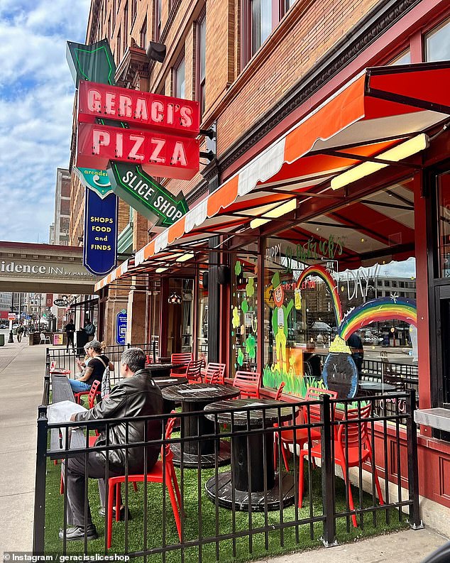 Geraci's is a pizzeria in downtown Cleveland that's about eight miles from Kelce's hometown.