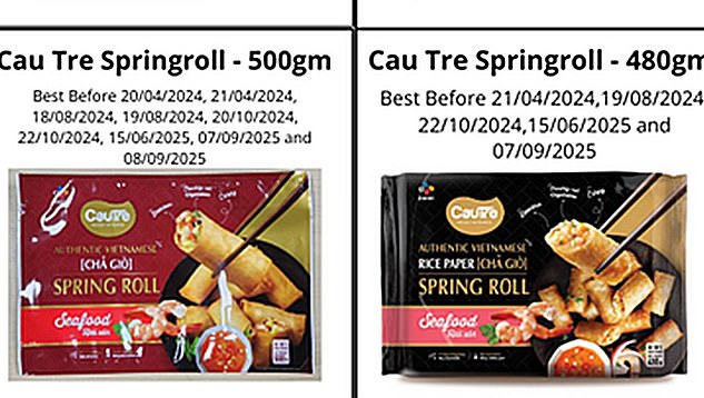 Food Standards Australia and New Zealand recall Bibigo dumplings and Cau Tre spring rolls manufactured by CJ Nutracon Pty Ltd.
