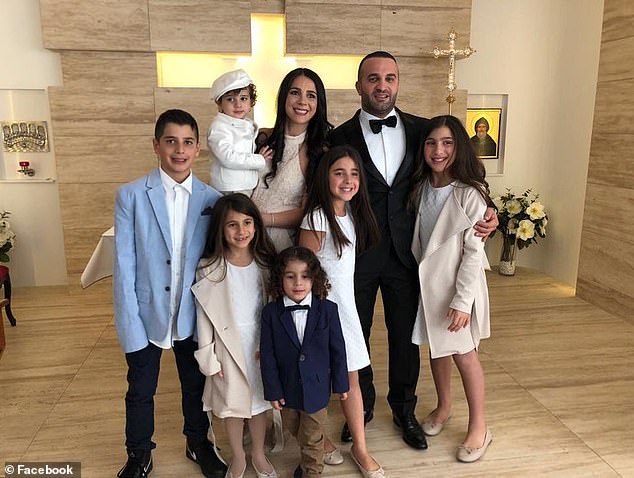 The Abdallah family, pictured before the accident that killed three of their children, have been hit with a claim for damages against the driver in a civil lawsuit.