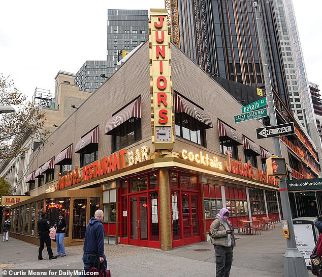 Rosen runs Junior's restaurant at three locations in Times Square, Manhattan and Brooklyn.