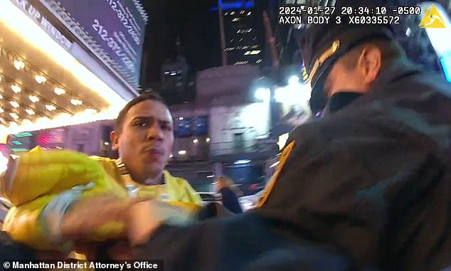Immigrants accused of beating two NYPD cops in Times Square were released without bail by Manhattan District Attorney Alvin Bragg.