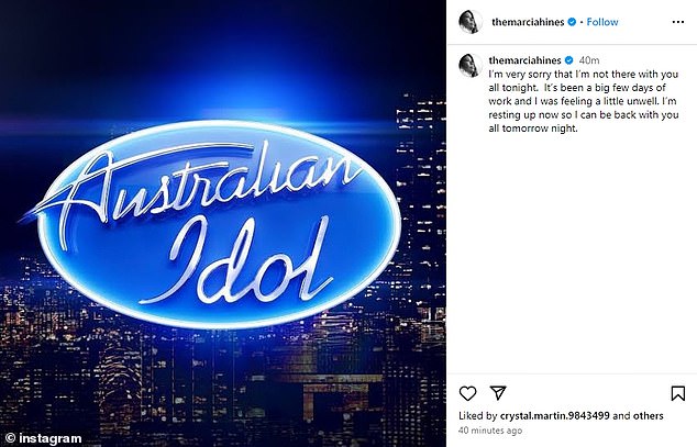 1711357473 74 Marcia Hines returns to Australian Idol with bloody gash on head