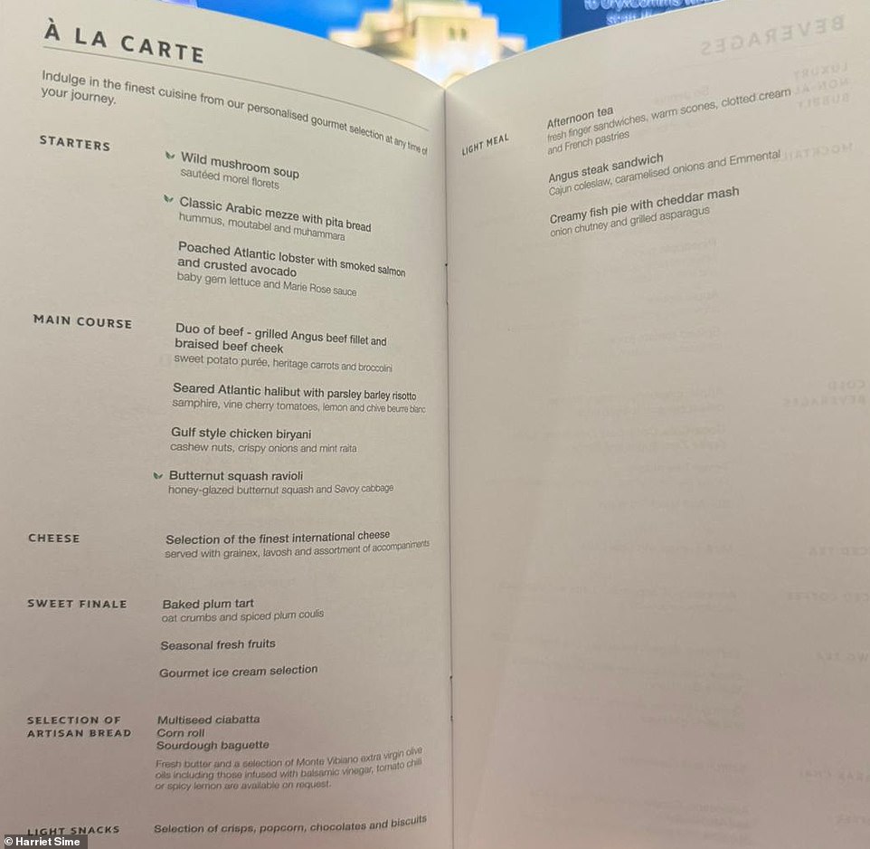Yum, that's the word: a preview of the à la carte menu.  Harriet and Dan opted for all three courses for dinner