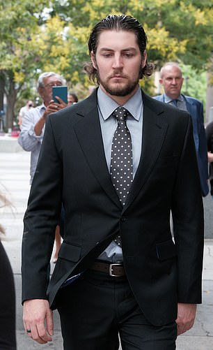 Trevor Bauer leaves the courthouse after the last day of hearings on August 19, 2021
