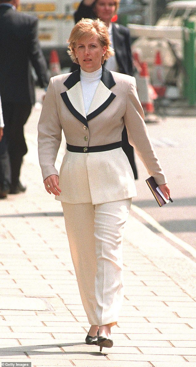 Sophie is pictured in London, November 1999.