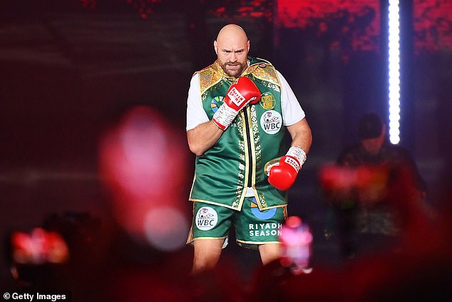 Fury has been looking to lose weight to ensure he is in the best condition to face Usyk on May 18.