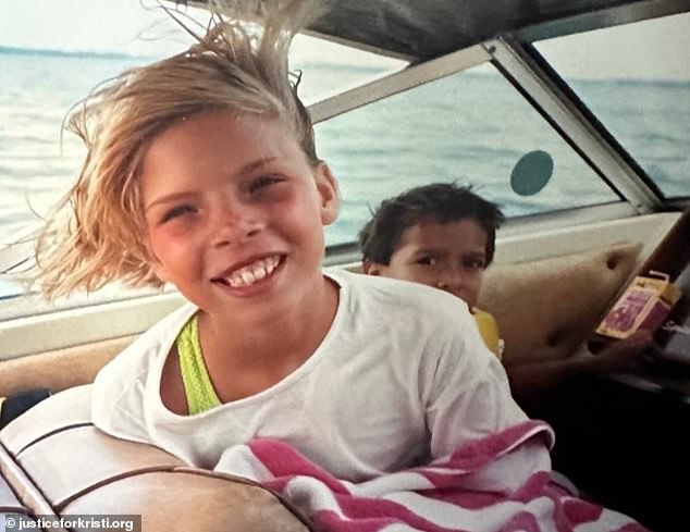 The man also told Kristi (pictured as a child) that the job would pay her $100,000.