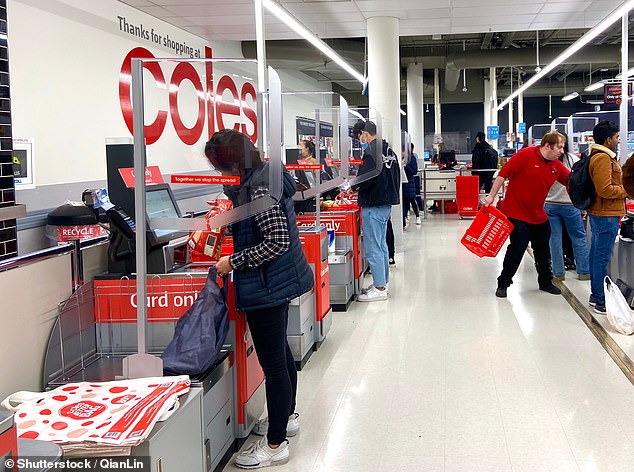 A former employee of the supermarket giant said the reason Coles is urging shoppers to scan larger items first is to prevent theft.