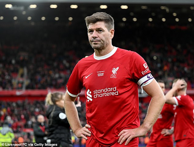 Former Liverpool and England captain Steven Gerrard (pictured) is considered the best player born on Merseyside, ahead of Wayne Rooney.