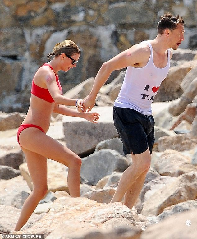Her beach antics were previously well known, when her romance with Loki star Tom was put under the microscope during their idyllic beach trip.