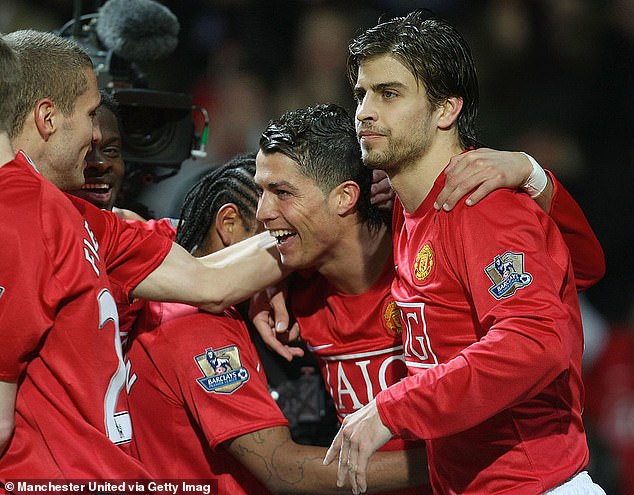 The Spaniard (right) was briefly a teammate of Cristiano Ronaldo at Manchester United