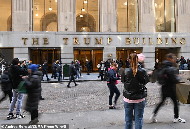 Trump's real estate empire includes 40 Wall Street properties and other Manhattan properties