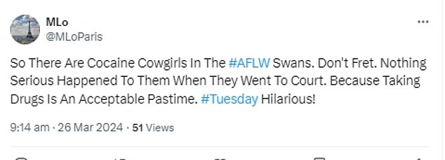 1711413823 104 Footy fans claim Sydney Swans AFLW stars who were busted
