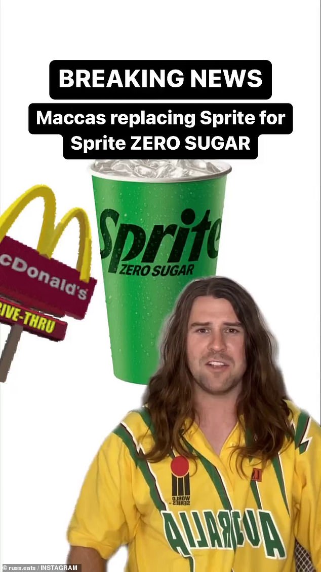 In his latest video, the Australian comedian who posts on Russ Eats tests the crazy theory that McDonald's restaurants no longer serve Sprite.
