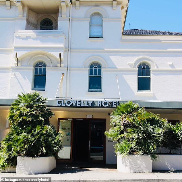 The two football stars were at the Clovelly Hotel (pictured) in Sydney's exclusive eastern suburbs when police stopped them.