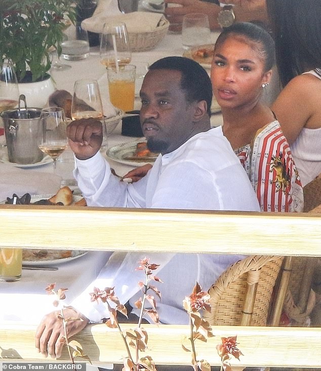 Harvey was rumored to have been dating Diddy and his son Justin Combs in 2019, before she started dating Michael B. Jordan;  She and Diddy are seen in 2019 in Italy.