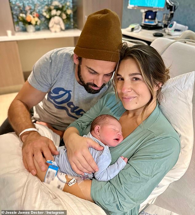 The country pop singer, 35, and the former NFL player welcomed their fourth child, a boy named Denver, last month in February.
