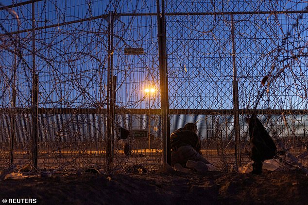 Most migrants moved away from Gate 36, the site of last week's unrest, in search of less fortified areas to enter the US.