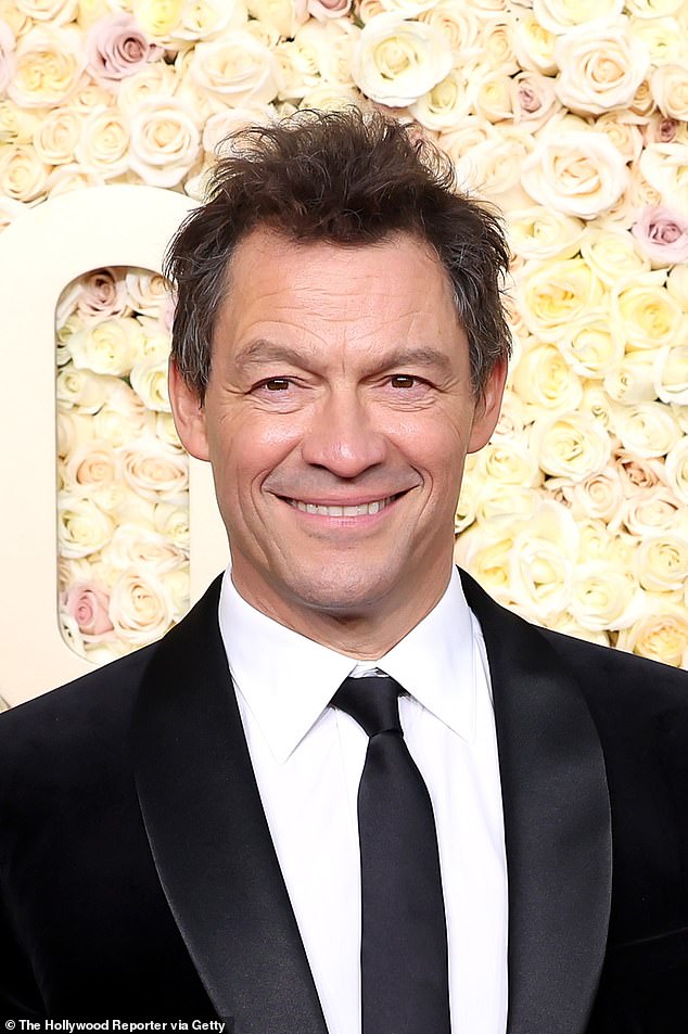 Pig Farmer and Charles in The Crown Dominic West at the Golden Globes in January