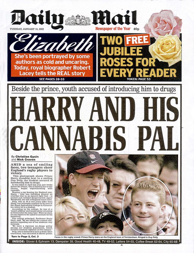 Prince Harry made headlines after it was discovered he had been smoking cannabis.