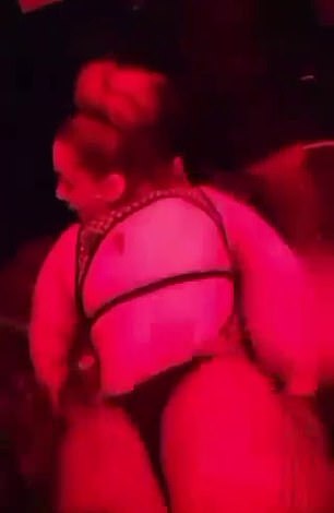 One clip shows Robert Arboleda holding and throwing cash at a stripper at a nightclub.
