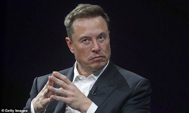 The takedown order required the post to be removed immediately or X would be fined up to $782,500 (pictured: X's owner Elon Musk).