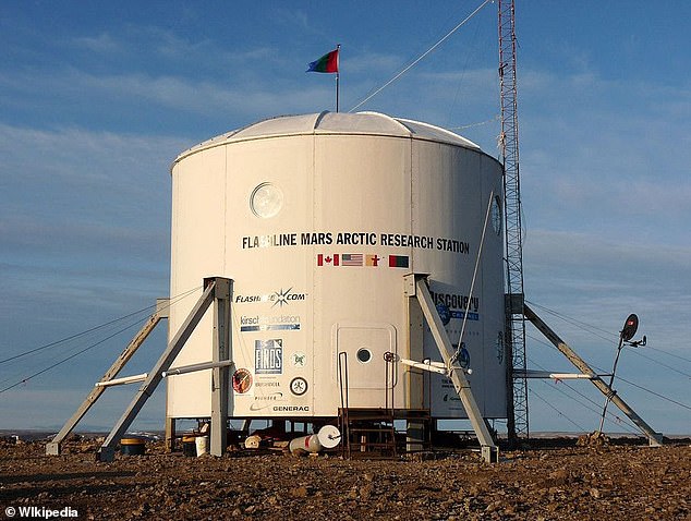 Flashline Mars Arctic Research Station. The habitat is used by ad hoc scientists and researchers.