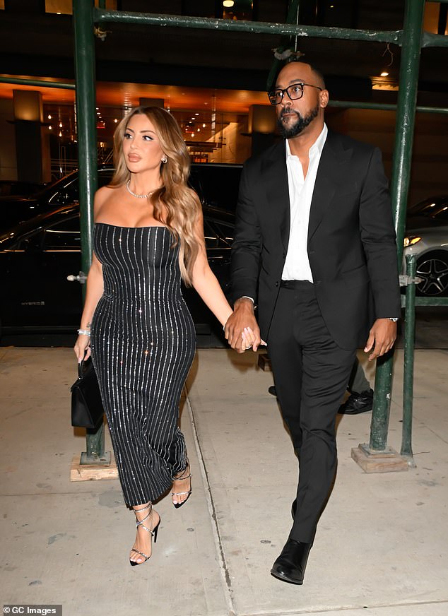 Larsa noted that she believes she and Marcus are on 'different journeys and that it is not age related, even though she is 49 and he is 33;  Pictured on January 10 in New York.