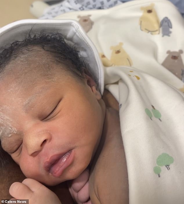 Tawana gave birth to her baby, River, on February 27 last year, four weeks and four days after finding out she was pregnant.