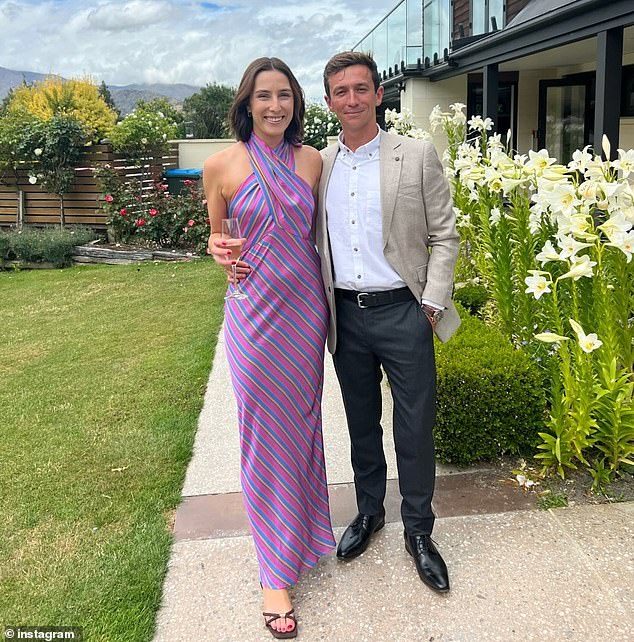 Attorney Mitch East is pictured with his partner Natasha Dunsbee-Brown.  Mr East died tragically in Tamarama, in Sydney's east, on Sunday, March 17.
