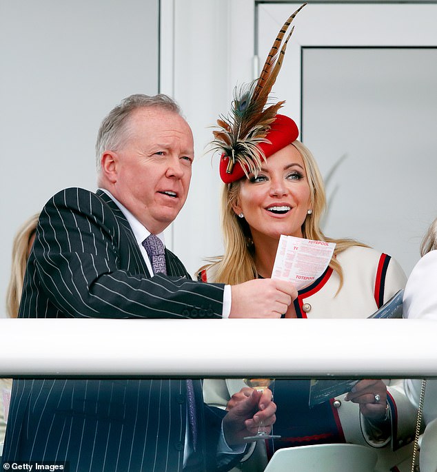 The gelding is owned by Baroness Michelle Mone and her husband Doug Barrowman (pictured in Cheltenham in 2019).
