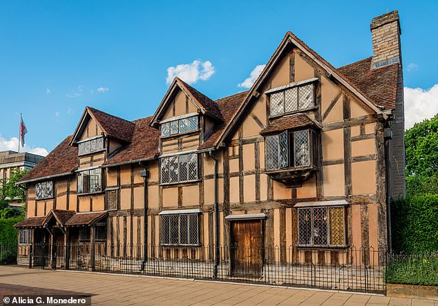 The family home: Shakespeare's birthplace in Henley Street, Stratford-upon-Avon, Warwickshire, where Joan is also believed to have been born
