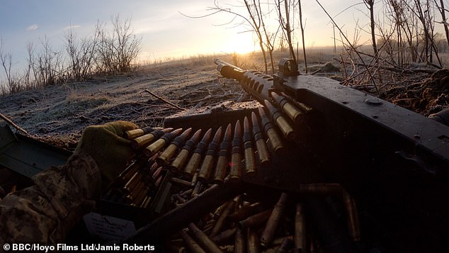 Soldiers fight at all hours of the day to ensure Russia does not break through