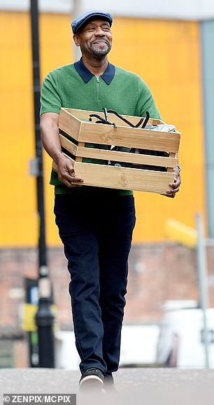 Lenny was seen filming the series at an unspecified location on Tuesday.