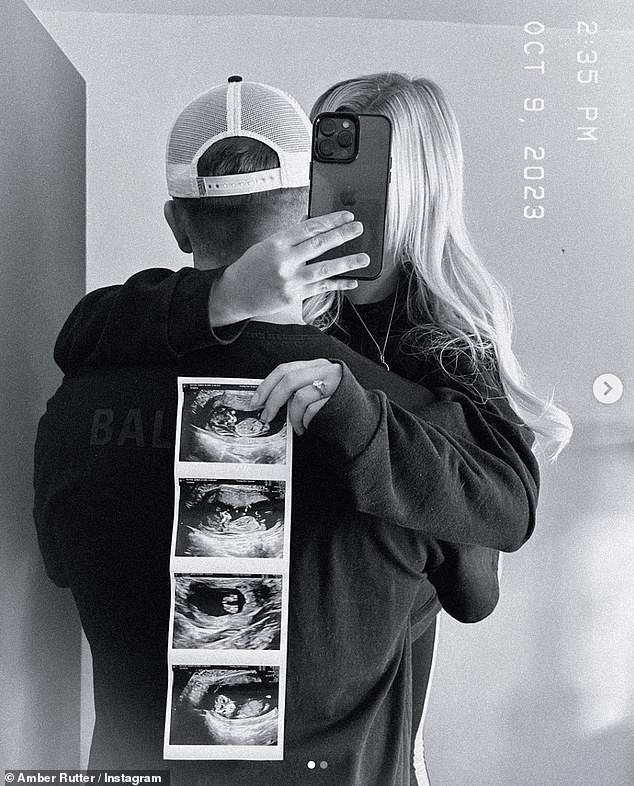 The couple announced that they were expecting their first child in October 2023.