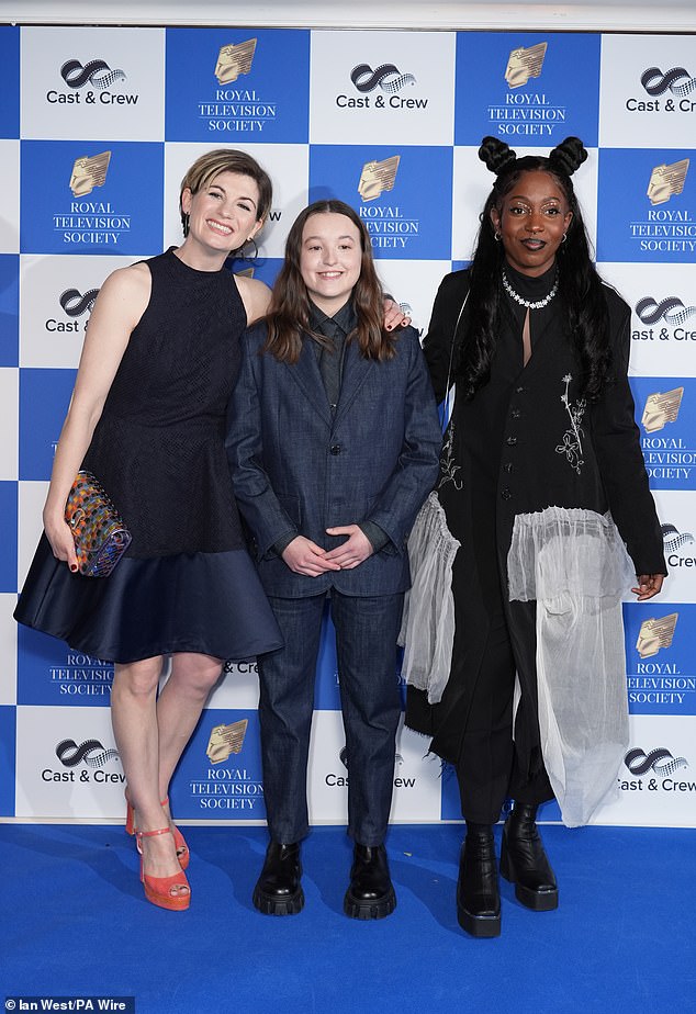 Bella was soon joined by her co-stars, including Jodie Whittaker and Tamara Lawrance, on the blue carpet.