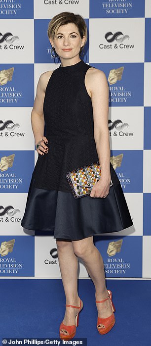 Jodie Whittaker cut a glamorous figure as she led the stars attending the 2024 Royal Television Society Show Awards.