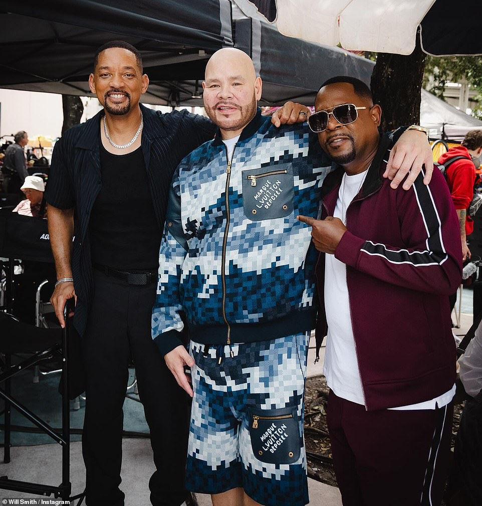 The Men in Black star, 55, shared a behind-the-scenes look at his final days in Miami that included snaps with his co-star Martin Lawrence, 58, and rapper Fat Joe, 55.