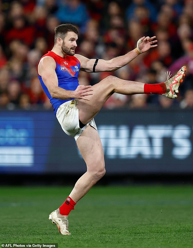 The father of Melbourne Demons star Joel Smith (pictured), accused of trafficking cocaine after allegedly testing positive for the drug, provided a statement to Wilkie.