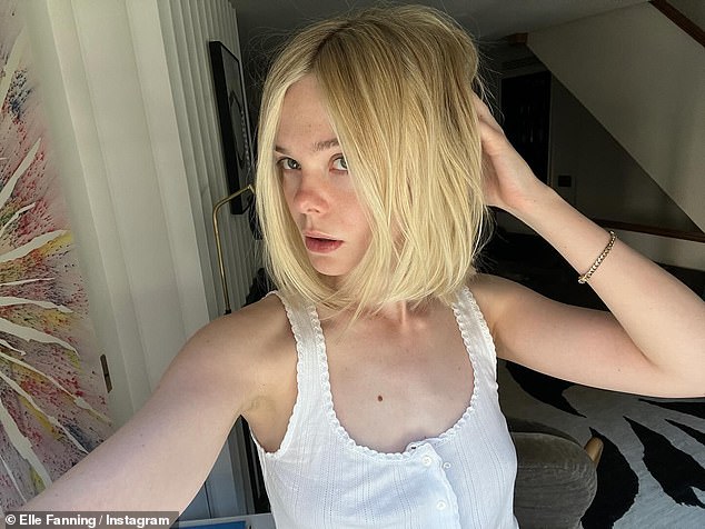 She debuted the eye-catching haircut in a series of new Instagram selfies on Monday afternoon.