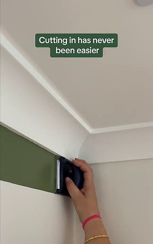 You simply dip the pad in paint and drag it along the edges of your walls, cutting clean lines with ease.