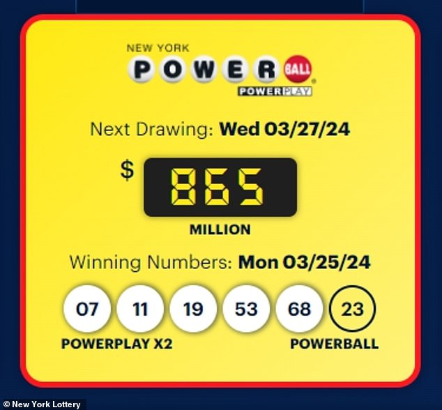 The findings come as Wednesday's Powerball Jackpot drawing soared to $865 million, while $1.1.  Tonight the drawing will take place for one billion Mega Millions prizes – the eighth largest prize in US history.