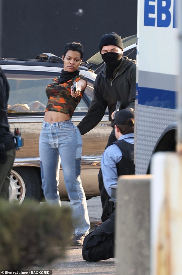 It comes after Leonardo put on a cozy display with co-star Teyana Taylor, 33, as the pair enjoyed a night out at a pre-Oscars party earlier this month; The two seen on the film set last month.